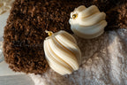 Swirl Pillar Candle- Medium