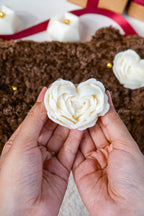 Heart Rose Flower Candles