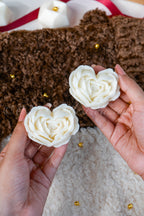 Heart Rose Flower Candles