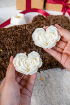 Heart Rose Flower Candles